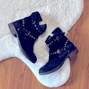 Ugg Fabrizia Suede Moto Boots